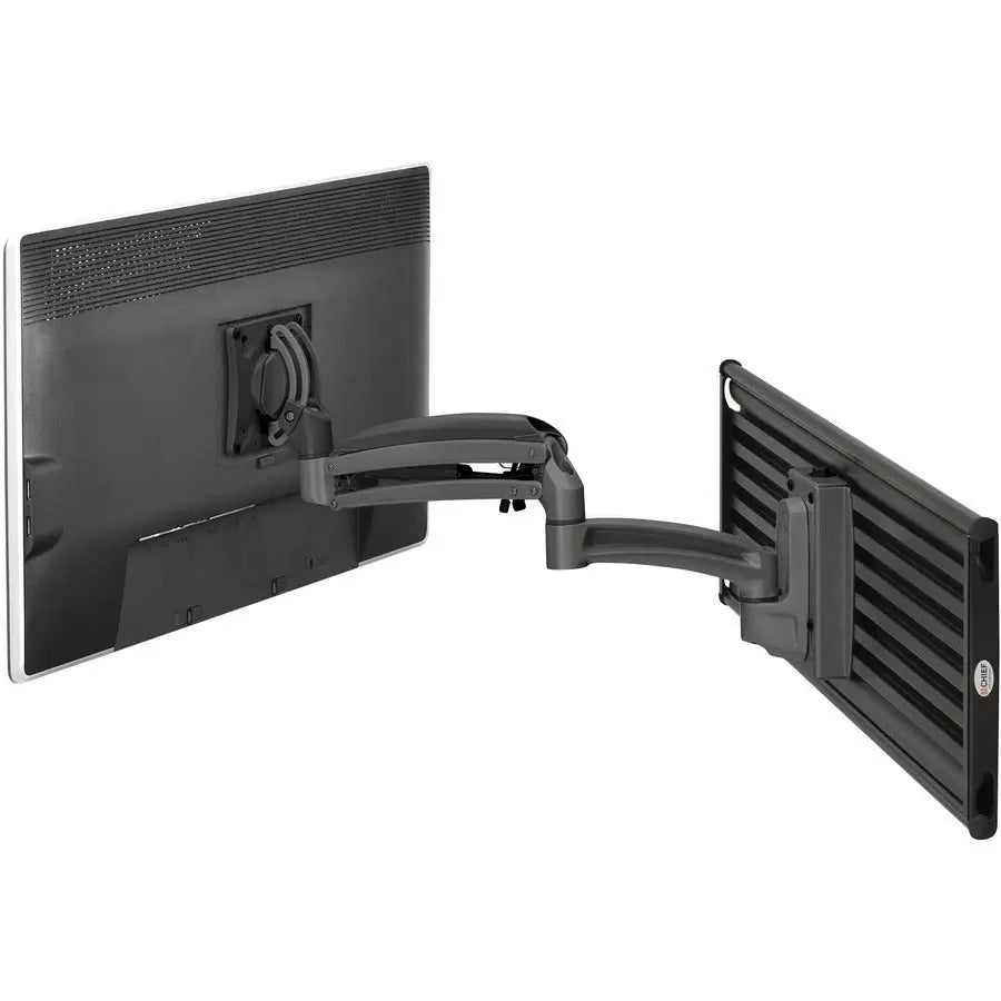 Chief Kontour K1S Dynamic Slatwall Monitor Mount for 10-30 inch Displays - Black
