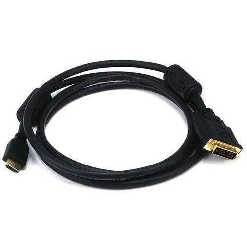Monoprice 6ft 28AWG High Speed HDMI to DVI Adapter Cable with Ferrite Cores - Black