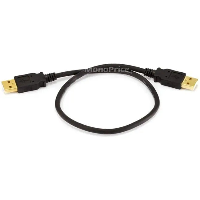 Monoprice 1.5ft USB 2.0 A Male to A Male Gold Plated Data Transfer Cable