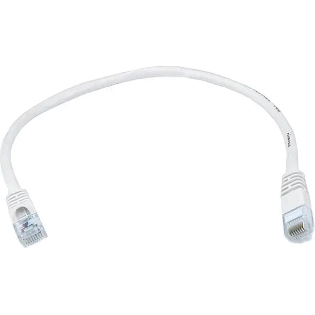 Monoprice 1FT 24AWG Cat5e Ethernet Cable – 350MHz UTP Bare Copper, White