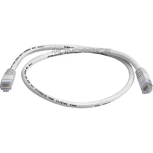 Monoprice 2FT 24AWG Cat6 Ethernet Cable with RJ-45 Connectors - White