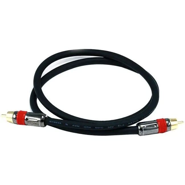 Monoprice Coaxial Audio/Video Cable with Gold Connectors and CL2 Rating - 3ft
