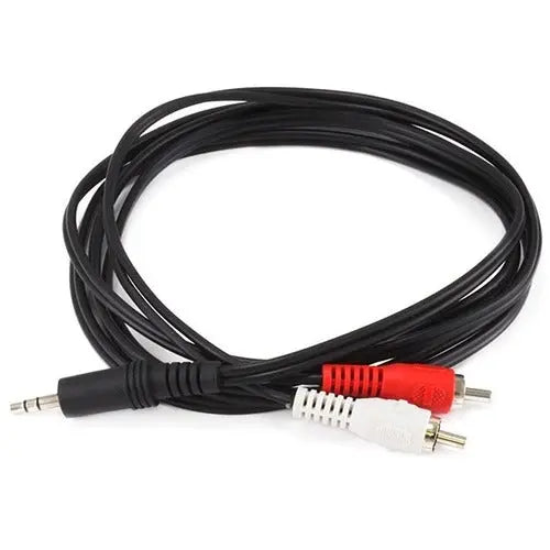Monoprice 6ft 3.5mm Stereo to Dual RCA Audio Cable - Black