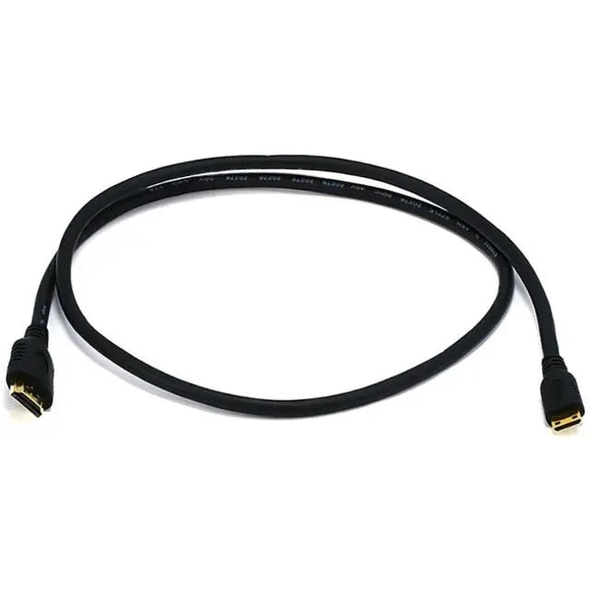 Monoprice HDMI Audio/Video Cable (Part #3645) – 6ft High-Speed Mini HDMI to HDMI Cable for Portable Devices