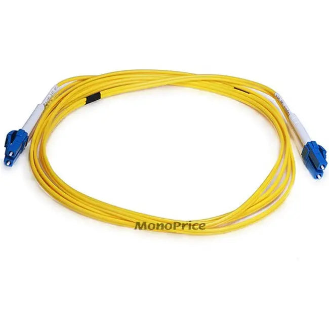 Monoprice LC/LC Single Mode Fiber Optic Cable, Duplex - 2 meters, Yellow