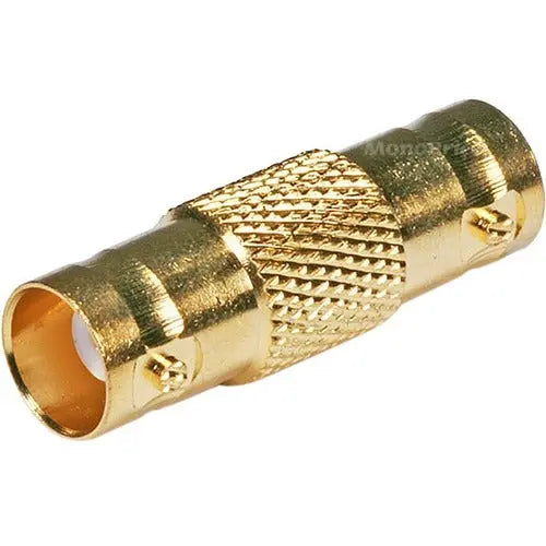 Monoprice BNC Female to Female Coupler - Gold Plated Coaxial Adapter