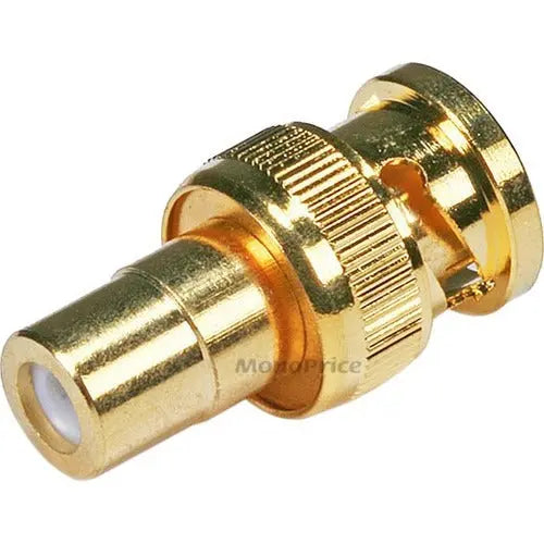 Monoprice BNC Male to RCA Female Adaptor - Gold Plated for Reliable Video Connectivity