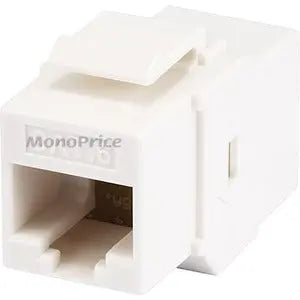 Monoprice Cat6 Inline Coupler Keystone Jack - White