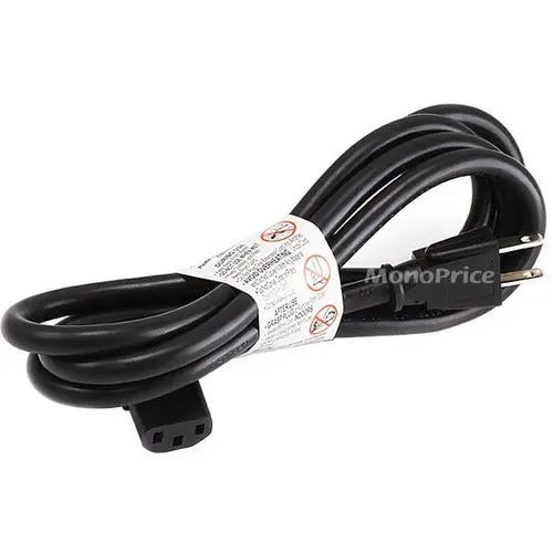 Monoprice 10ft 14AWG Right Angle Power Cord with NEMA 5-15P to IEC C13 Connector