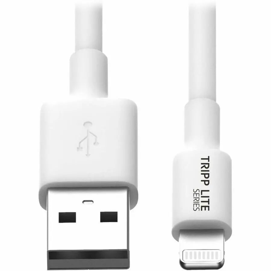 Eaton Corporation Tripp Lite M100-003-WH USB-A to Lightning Cable – 3 ft. MFi Certified Sync and Charge Cable for iPhone, iPad, and iPod