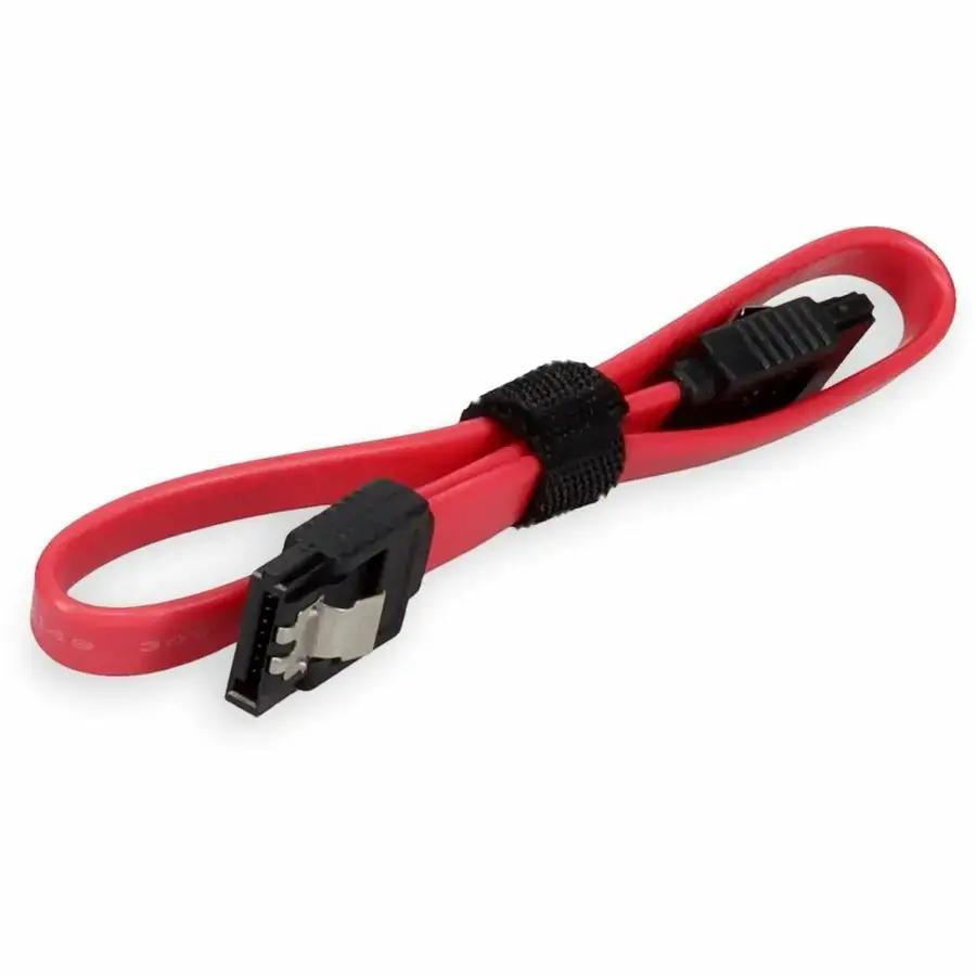 AddOn 5-Pack of 1ft SATA Female to Female Serial Cables - Red Data Transfer Cables for Industrial Use by AddOn