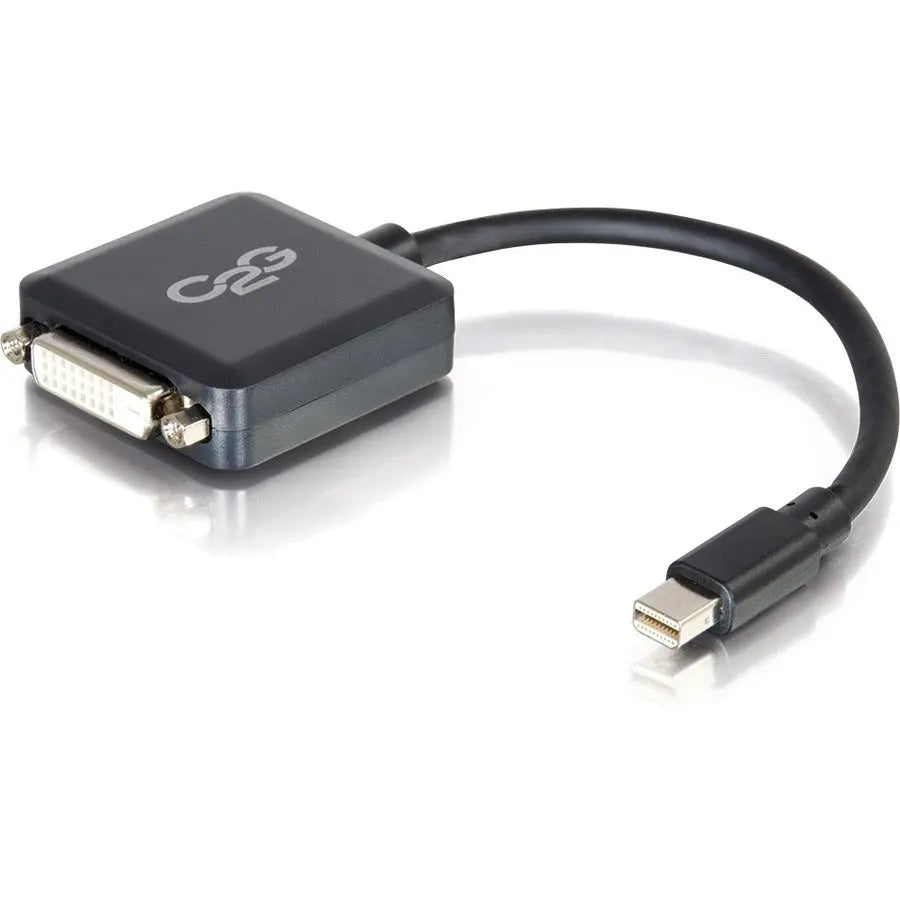 C2G Mini DisplayPort (Mini DP) Male to Single Link DVI-D Female Adapter Converter - Black