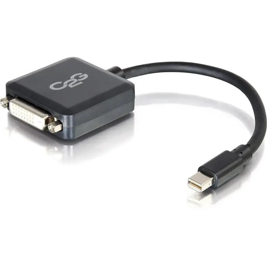 C2G Mini DisplayPort (Mini DP) Male to Single Link DVI-D Female Adapter Converter - Black by Legrand Group