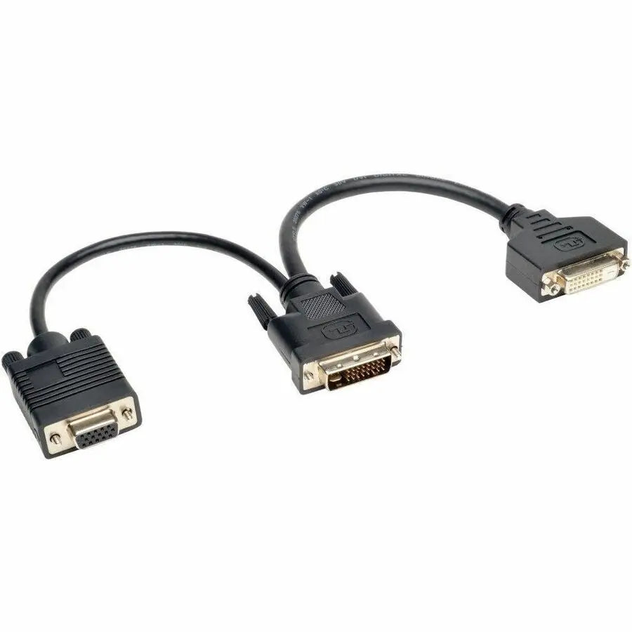 Eaton Tripp Lite Series P564-06N-DV 6-inch DVI to DVI-D and VGA Y Splitter Cable