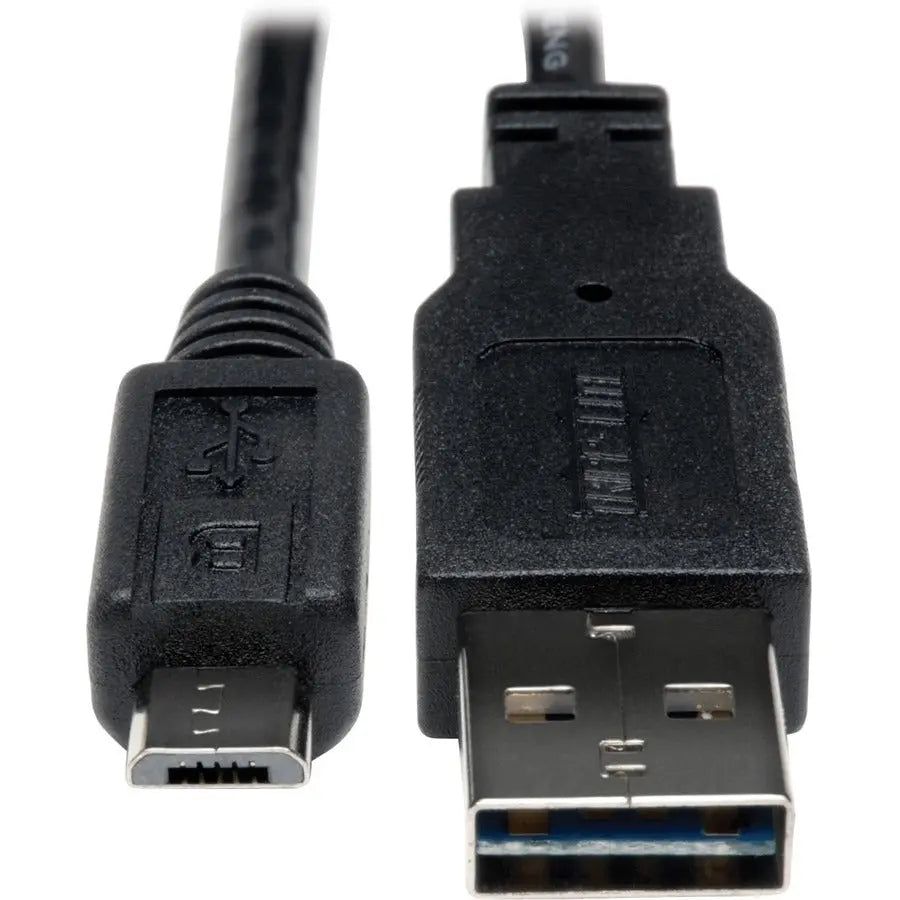 Eaton Tripp Lite Series UR050-06N 6-Inch USB 2.0 A to Micro-B Cable with Reversible Connector