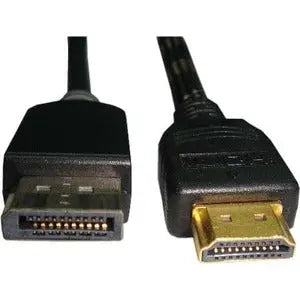 Unirise 3ft DisplayPort to HDMI Male Cable - High-Definition Audio and Video Streaming