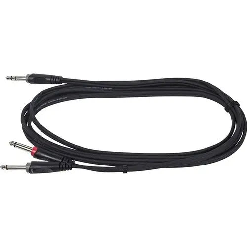 Monoprice 3 Meter (10ft) 1/4 Inch TRS Male to Dual 1/4 Inch TS Male Insert Cable