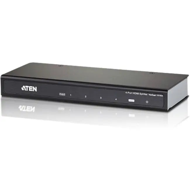 ATEN Technologies VS184A 4-Port HDMI Splitter – Supports 4Kx2K, 3D, Deep Color, HDCP 1.4