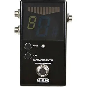 Monoprice Chromatic Pedal Tuner - Accurate Guitar and Bass Tuning with Metal Construction