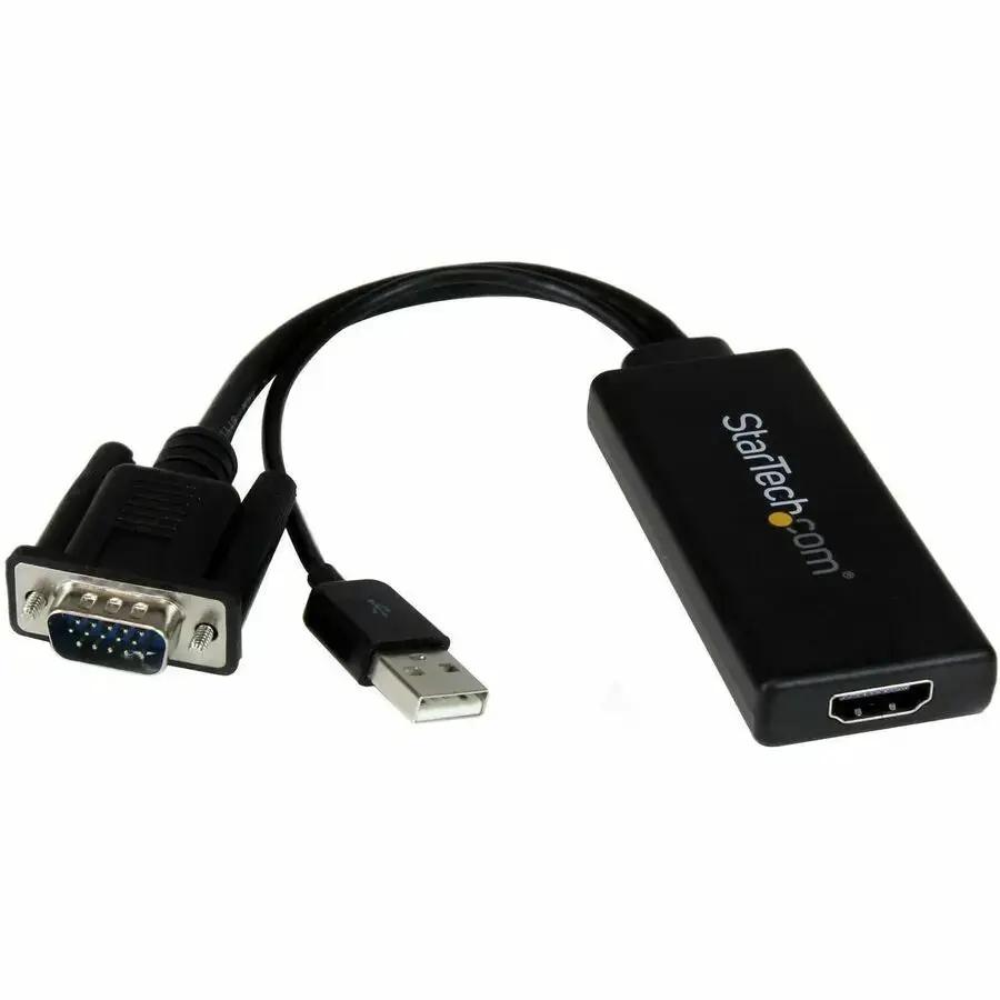 StarTech.com VGA to HDMI Adapter with USB Power and Audio - Portable 1080p Converter by StarTech.com