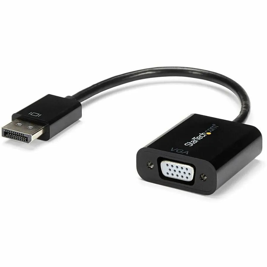 StarTech.com DisplayPort to VGA Adapter - Active Digital to Analog Converter, Supports 1920x1200 & 1080p Video, Compact and Plug-and-Play