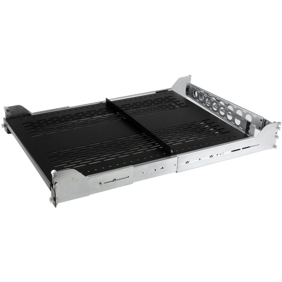 StarTech.com UNISLDSHF19M 2U Adjustable Sliding Server Rack Shelf