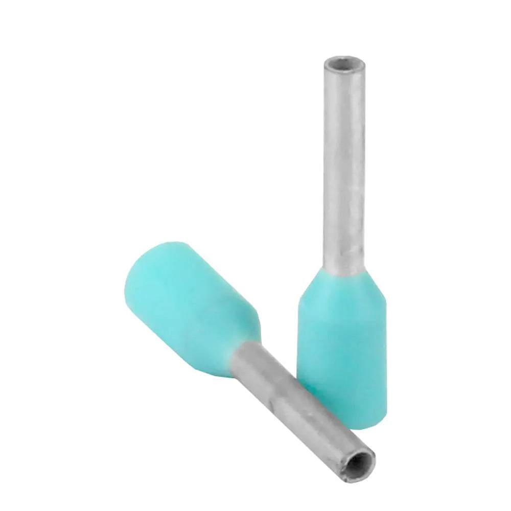 Pacer Turquoise 22-24 AWG Wire Ferrules - 6mm Length, Pack of 25
