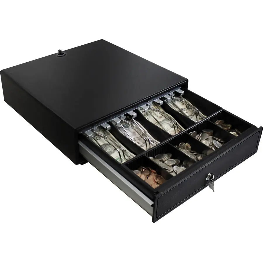 Adesso MRP-13CD 13-Inch Steel POS Cash Drawer with Removable Tray and Secure Locking
