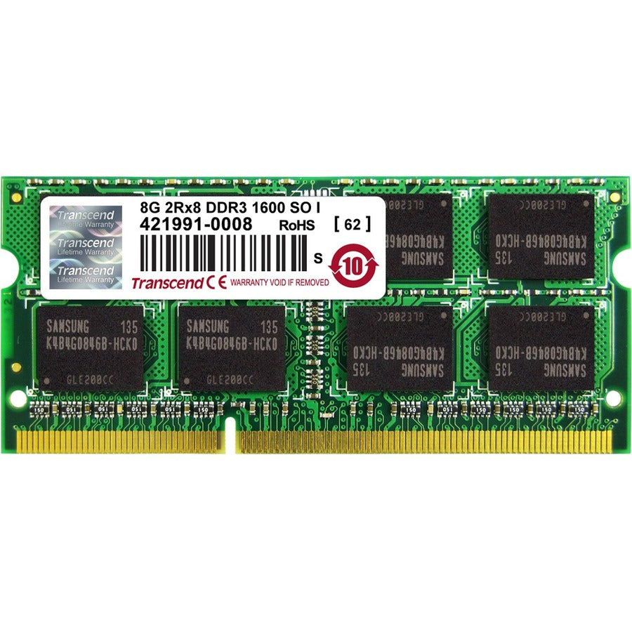 Transcend 8GB DDR3 1600MHz SODIMM Memory Module - TS1GSK64V6H-I