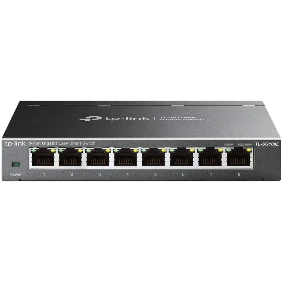 TP-Link TL-SG108E 8-Port Gigabit Easy Smart Switch for Small and Medium Business Networks