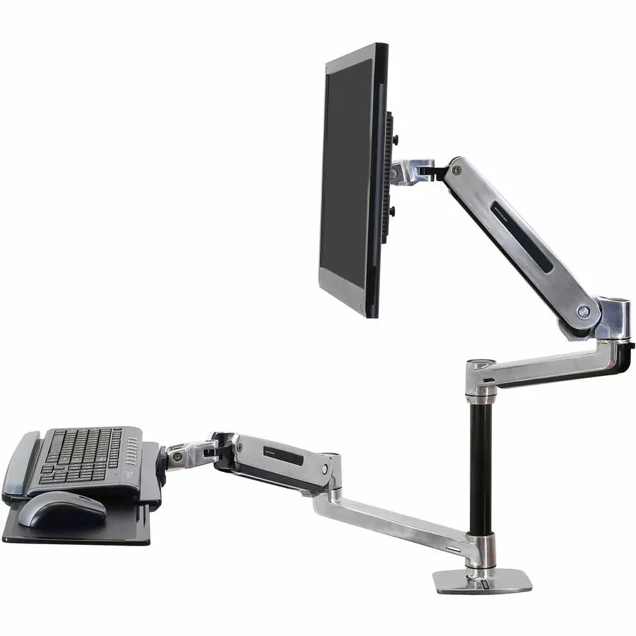 Ergotron WorkFit-LX Standing Desk Mount System with VESA Compatibility and Modular Design