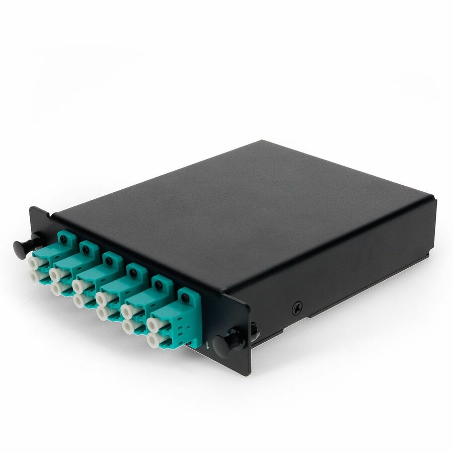 AddOn Cassette for 3-Bay Patch Panel with MPO In and 12 LC Duplex Out - Multimode OM3 Fiber Optic Solution