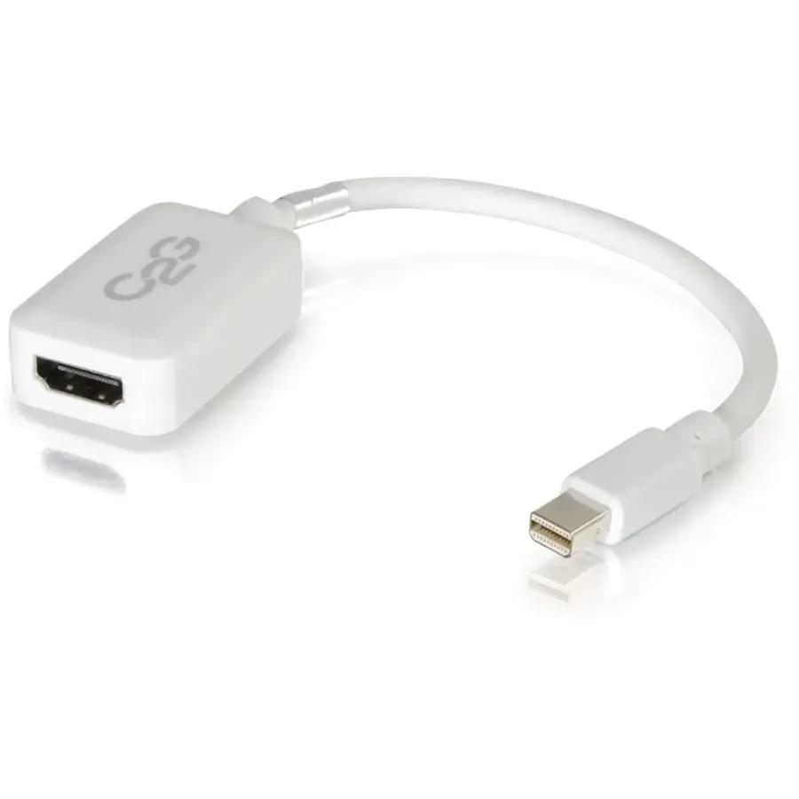 Legrand Group C2G 8in Mini DisplayPort to HDMI Female Adapter Converter – White by Legrand Group