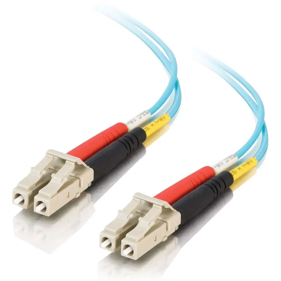 C2G 6m LC-LC 10Gb 50/125 OM3 Duplex Multimode Fiber Optic Network Cable - Aqua - 20ft