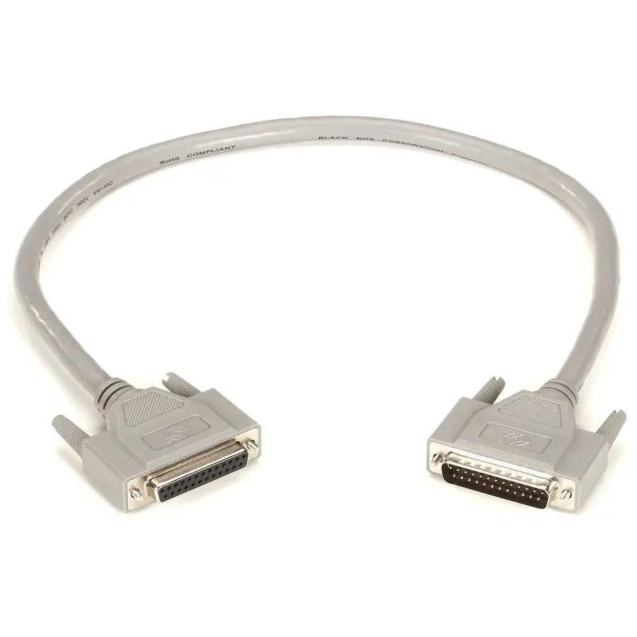 Black Box Corporation EGM25C-0002-MF RS232 Shielded Data Transfer Cable with Molded Hoods, 2 Feet