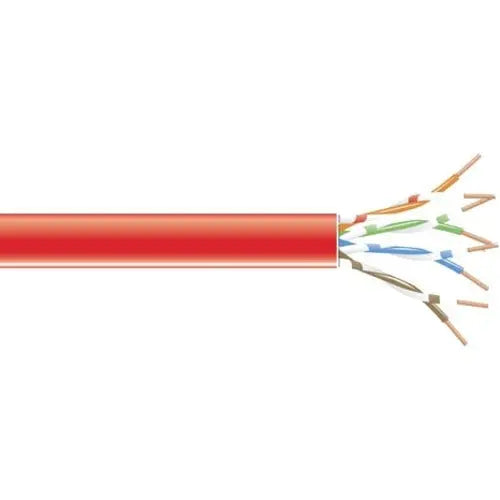 Black Box GigaTrue Cat.6 UTP Network Cable – 1000 ft, Red, Stranded PVC Jacket for High-Speed Ethernet and Video Applications