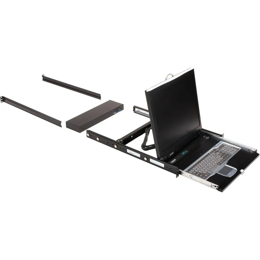 Black Box ServTray Complete 19-Inch LCD Rack Console with 8-Port KVM Switch, USB & PS/2