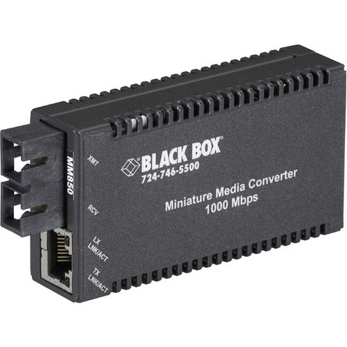 Black Box MultiPower LGC010A-R2 TX/SX Multimode Fiber Media Converter with SC Connector