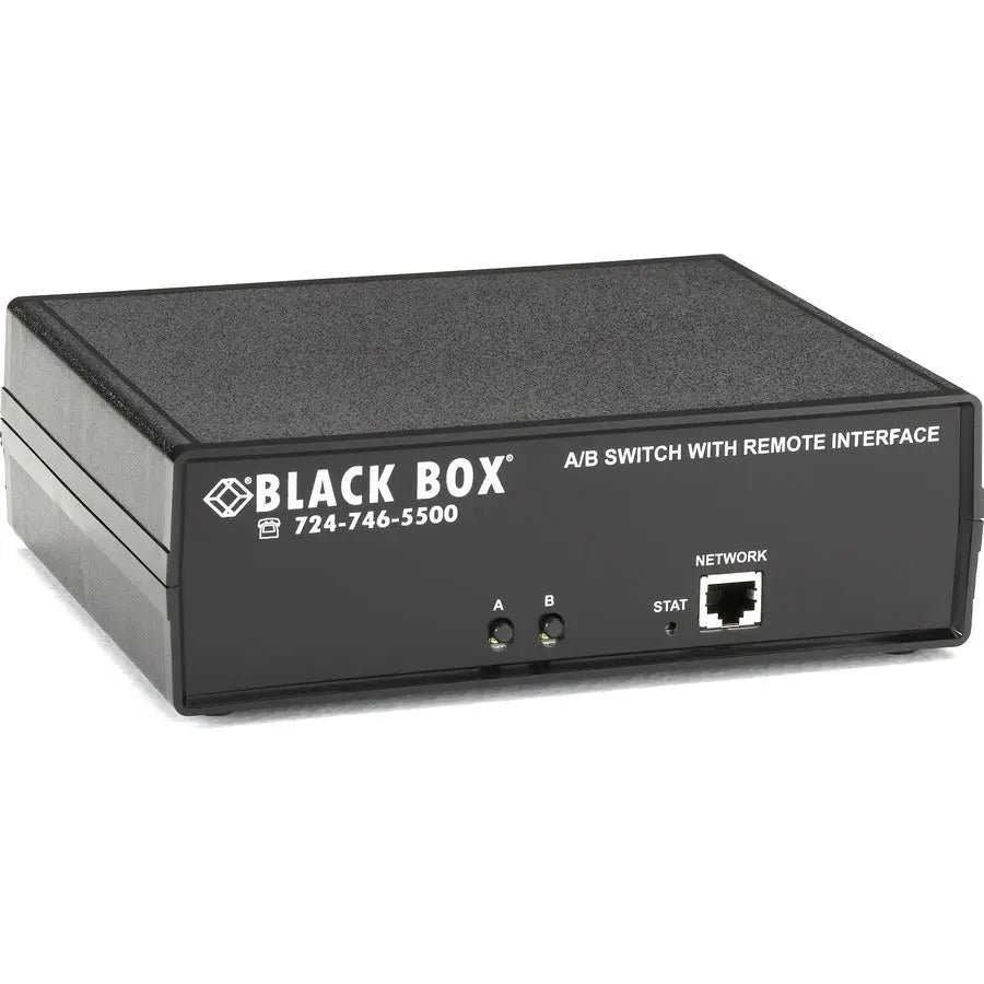 Black Box SW1041A CAT6 Remote Controlled Layer 1 A/B Switch with Ethernet and RS-232