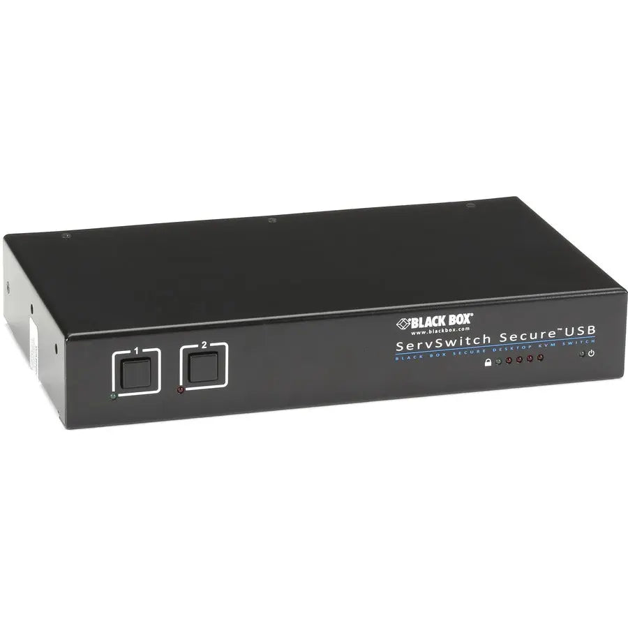 Black Box ServSwitch KM Switchbox SW2006A-USB-EAL – 2-Port Secure VGA KVM Switch with USB and EAL4+ Certification