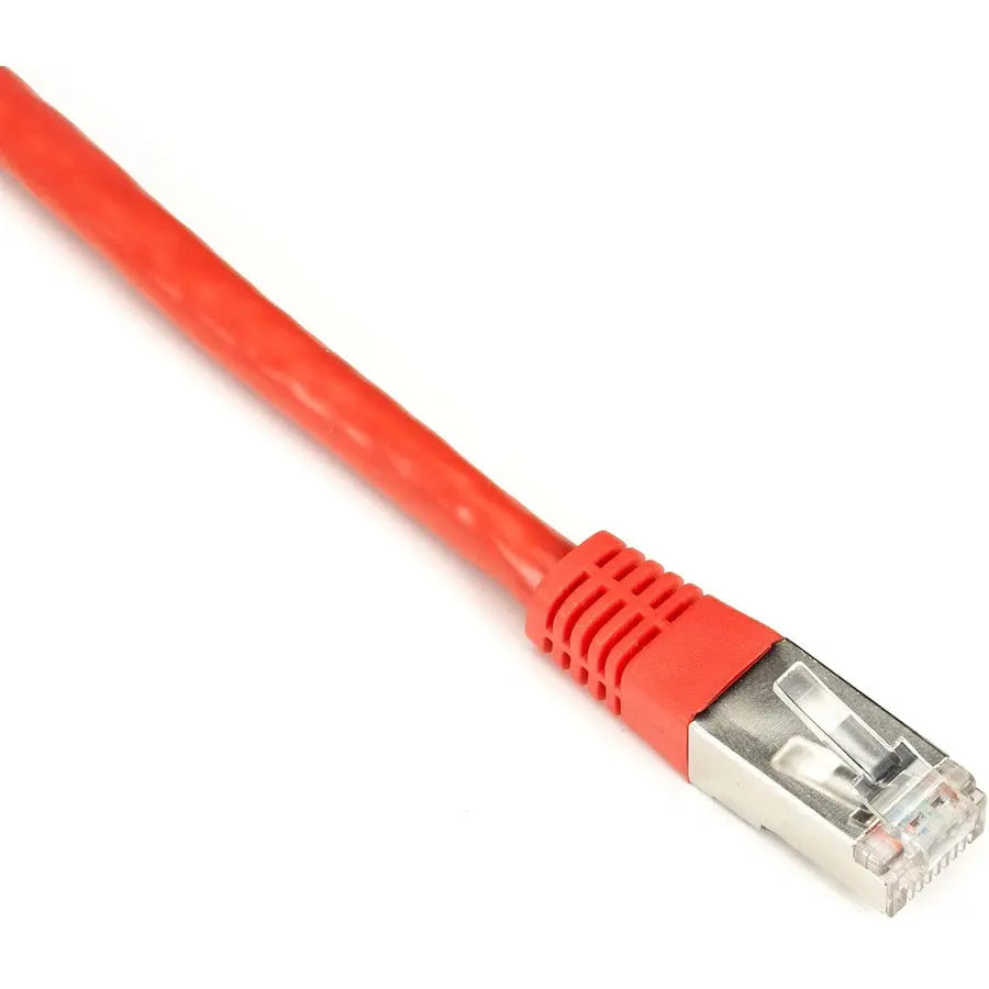 Black Box Corporation CAT6 250-MHz Stranded Patch Cable with Slim Molded Boot - Red, 1 ft