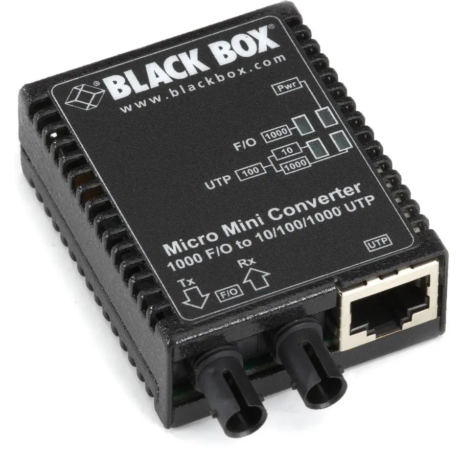 Black Box LMC4001A Micro Mini Media Converter for Fiber to Ethernet Connectivity
