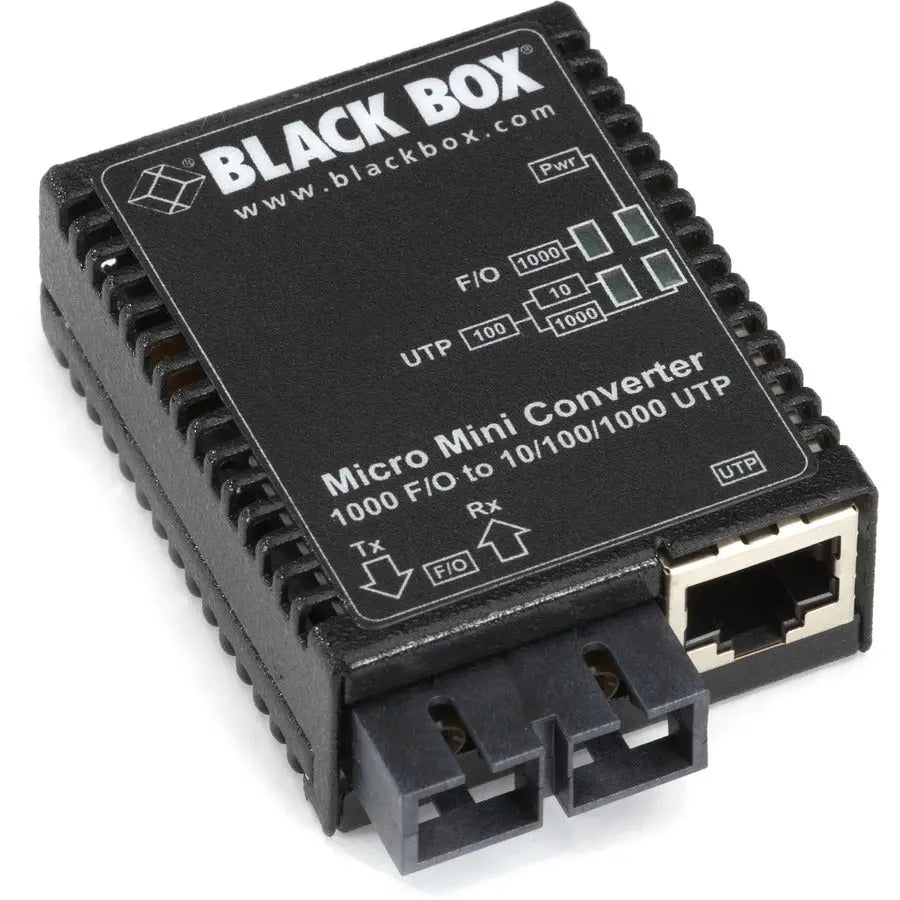 Black Box Micro Mini LMC4002A Transceiver/Media Converter for Fiber to Ethernet Connectivity
