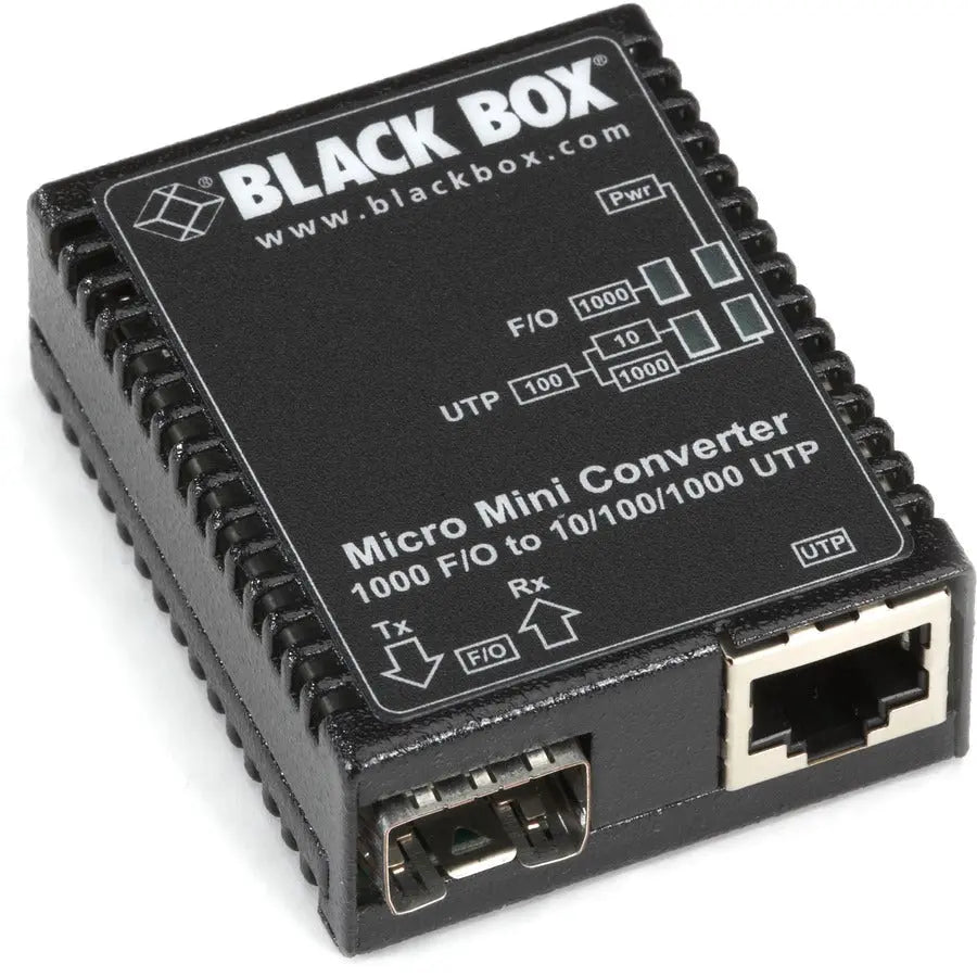Black Box Corporation LMC4000A Micro Mini Media Converter – Compact Fiber to Ethernet Transceiver
