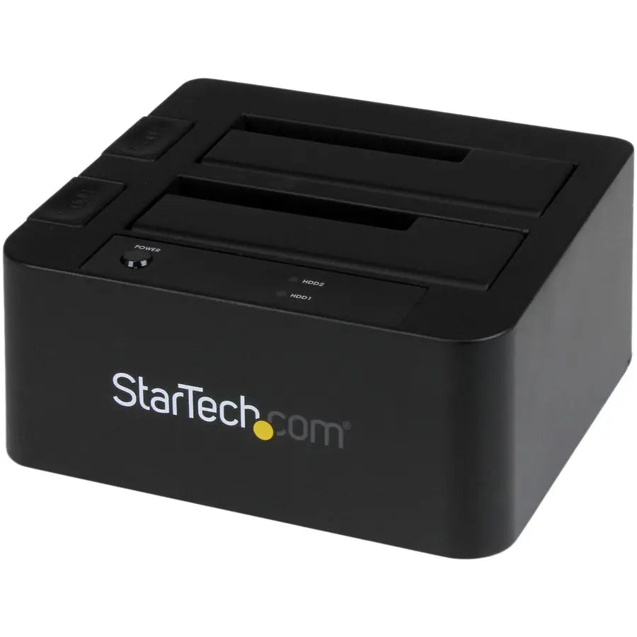 StarTech.com SDOCK2U33EB Dual 2.5/3.5 Inch SATA Hard Drive Docking Station with USB 3.0 and eSATA