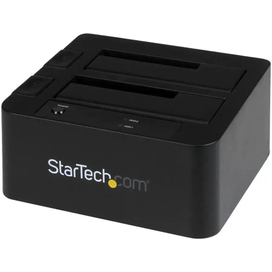 StarTech.com SDOCK2U33EB Dual 2.5/3.5 Inch SATA Hard Drive Docking Station with USB 3.0 and eSATA by StarTech.com