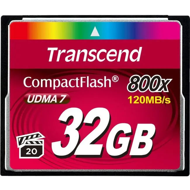 Transcend 32 GB CompactFlash (CF) Card TS32GCF800 for Digital Cameras and Media Storage