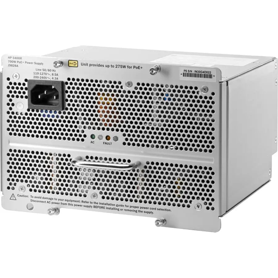 HPE J9828A#ABA 5400R 700W PoE+ zl2 Power Supply for HP 5400R zl2 Series Switches
