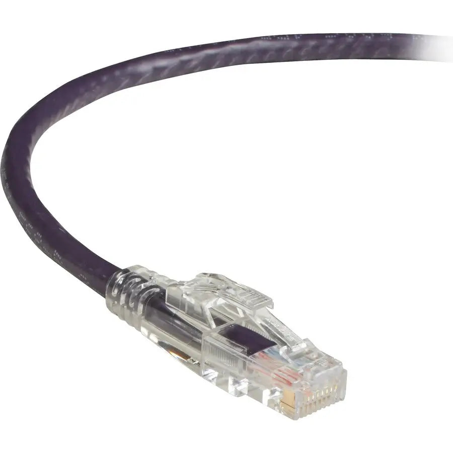 Black Box GigaTrue 3 Cat.6 UTP Patch Network Cable - 10 ft, Purple, ETL Verified, Lifetime Warranty