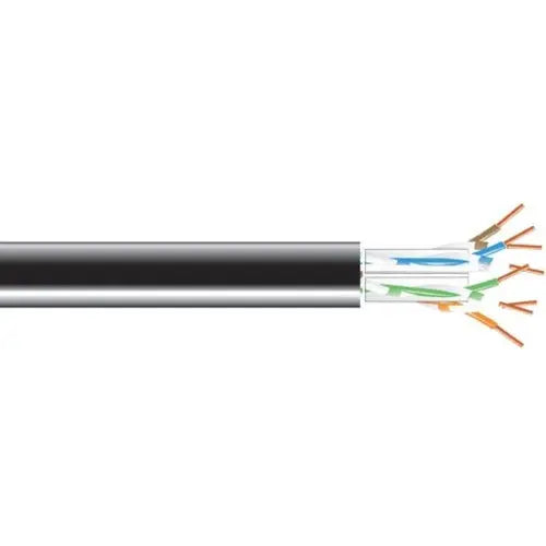 Black Box GigaTrue Cat6A UTP Network Cable – 1000 ft, Black, PVC Jacket, TAA Compliant